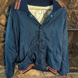 Rare Vintage 70s Hayden's Sport Center Illinois Fighting Illini Varsity Jacket L